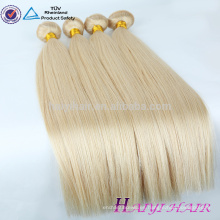 Doble Remy muy espeso Remy Hair Extensiones de cabello humano paquete blanco